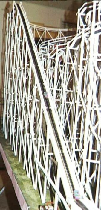 N-scale roller coaster--a wild ride!