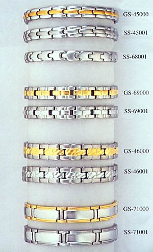 elegant magnetic link bracelets contain 6 powerful neodymium magnets each