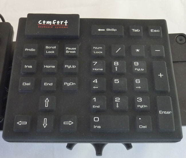 Ergonomic Keyboard System with New Silicone Soft Touch Keys