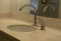 Raised Sinks and Faucets Help Bending Pain!